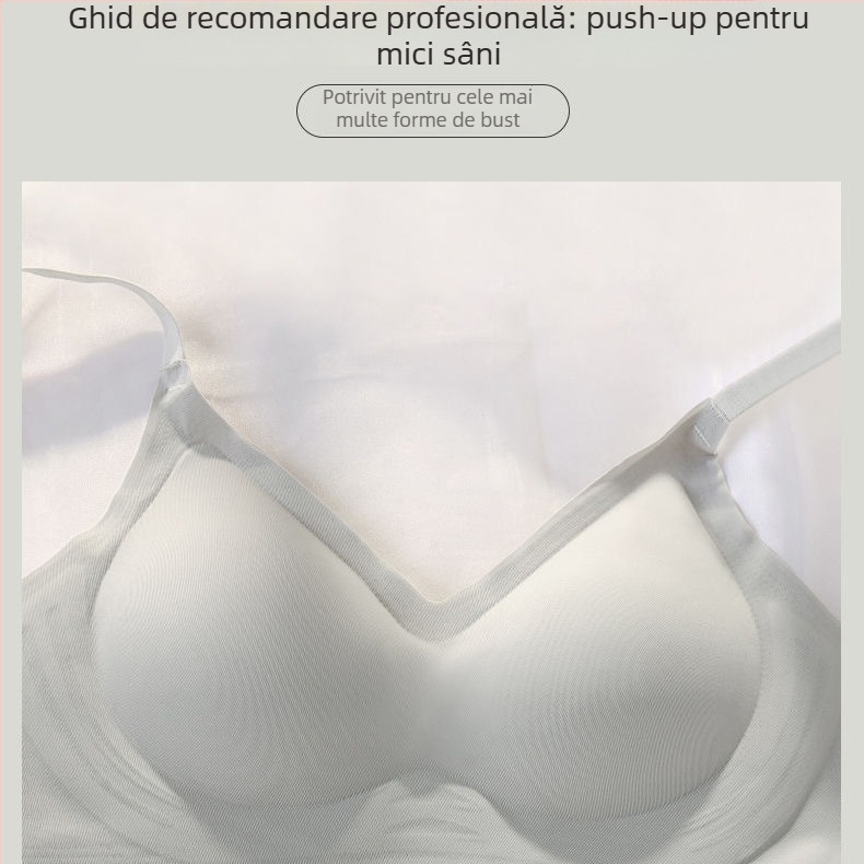 Sutien fără cusături, cu susținere moale, material nylon 80–90%, respirabil, model spate frumos, pentru femei