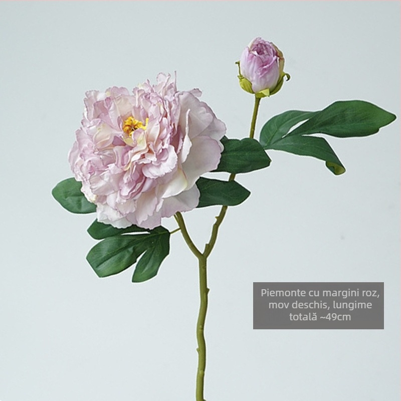 Buchet de bujori cu flori de mătase și margini grillate de Artistic Shadow