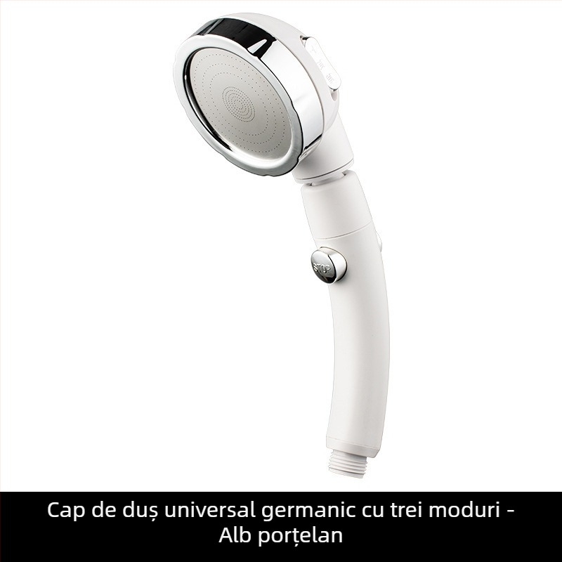 Set duș cu cap de duș portabil, funcție ploaie, HS2018, ABS, 0–90°C, 1 MPa