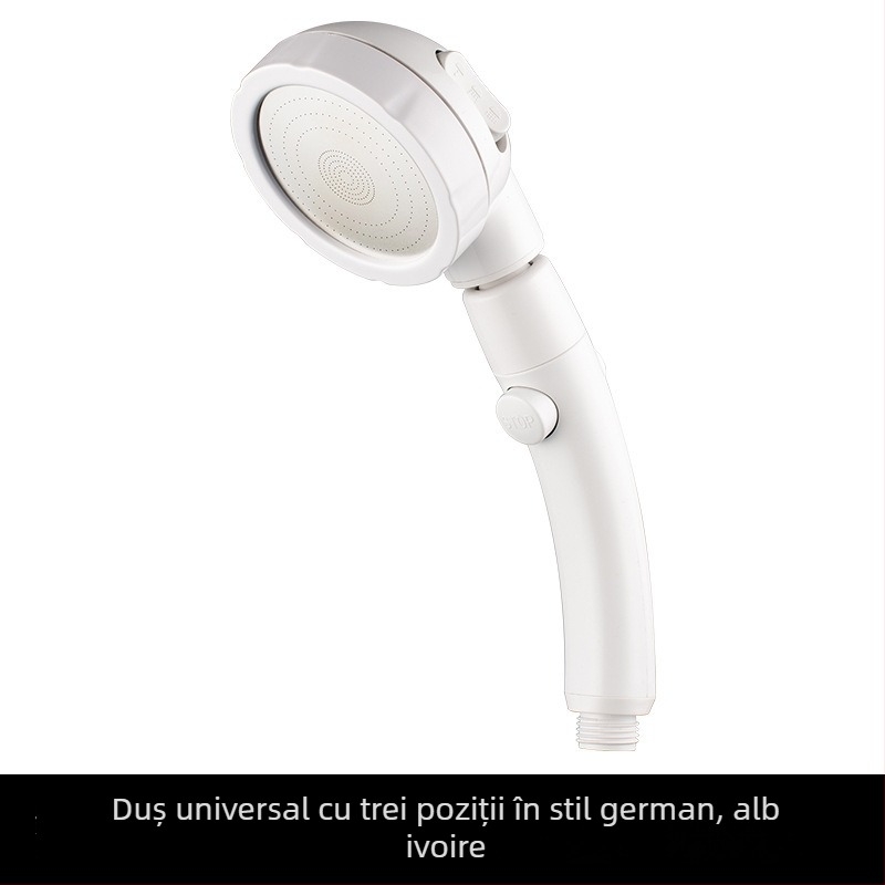 Set duș cu cap de duș portabil, funcție ploaie, HS2018, ABS, 0–90°C, 1 MPa