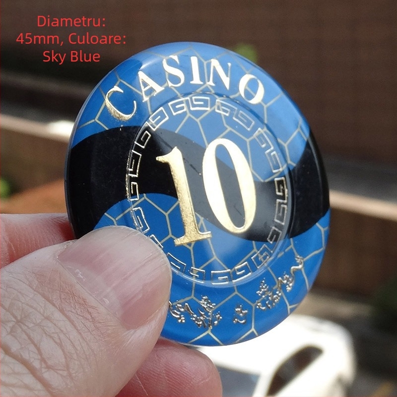 Jetoane acrilice cu finisaj metalic pentru camerele de șah și cărți, forme rotunde și pătrate, personalizabile, brand Joie casino/qiao yu