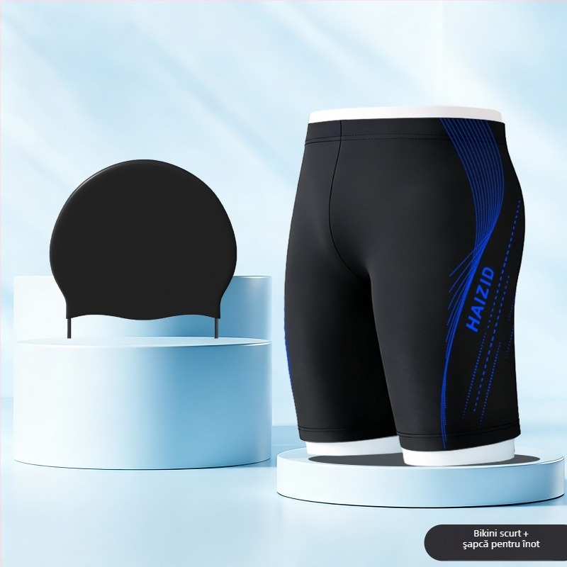 Shorti de baie pentru bărbați, uscare rapidă, croi lejer, 80-90% poliester, imprimeu cu model, căptușeală din poliester, pentru sport și înot