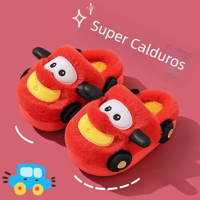 Papuci de copii din EVA, model Cartoon, talpă antiderapantă, pentru iarnă, brand Jiduo Yu