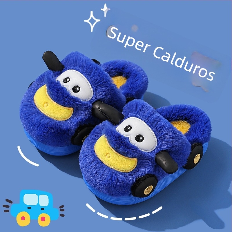 Papuci de copii din EVA, model Cartoon, talpă antiderapantă, pentru iarnă, brand Jiduo Yu