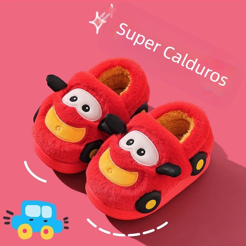 Papuci de copii din EVA, model Cartoon, talpă antiderapantă, pentru iarnă, brand Jiduo Yu