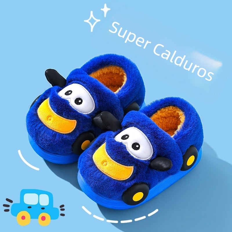 Papuci de copii din EVA, model Cartoon, talpă antiderapantă, pentru iarnă, brand Jiduo Yu