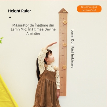 Decal de perete din lemn pentru copii – aderență mare, o singură bucată, design modern minimalist, model monocrom, potrivit pentru living, dormitor sau hol