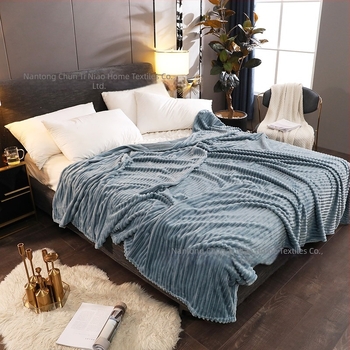 Pătură Coral Fleece Magic Velvet, culoare solidă, pentru odihnă și relaxare