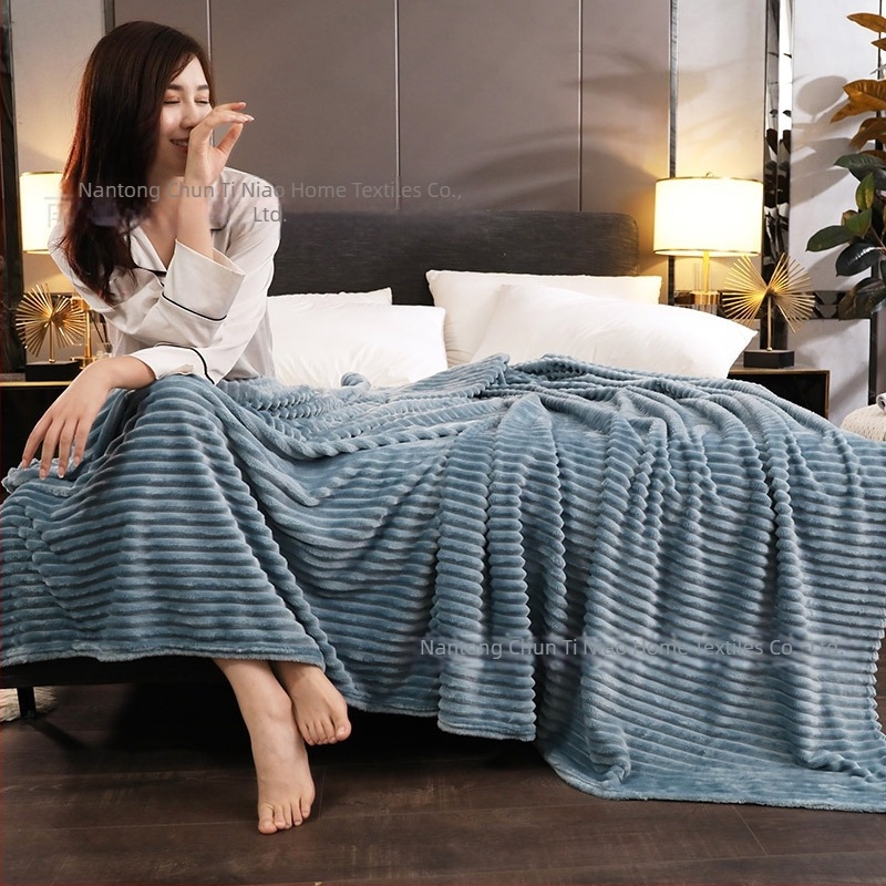 Pătură Coral Fleece Magic Velvet, culoare solidă, pentru odihnă și relaxare