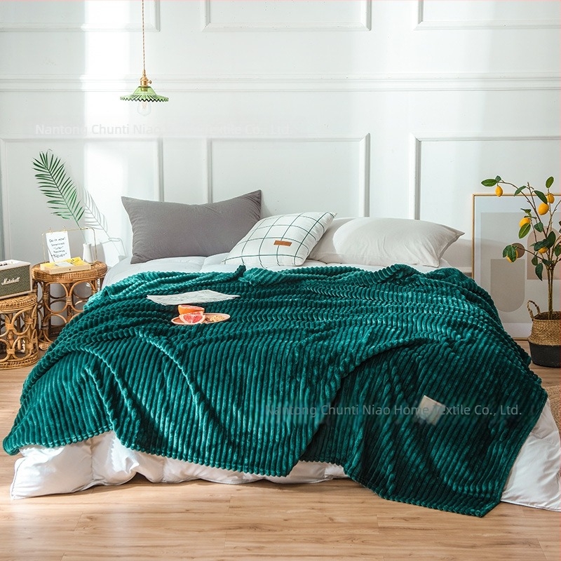 Pătură Coral Fleece Magic Velvet, culoare solidă, pentru odihnă și relaxare