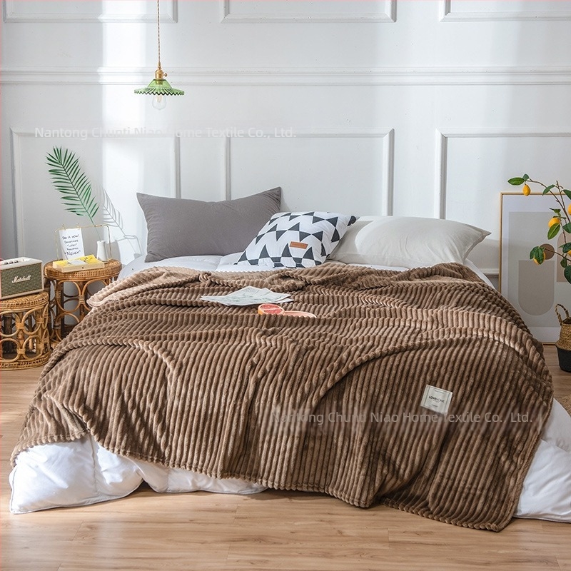 Pătură Coral Fleece Magic Velvet, culoare solidă, pentru odihnă și relaxare