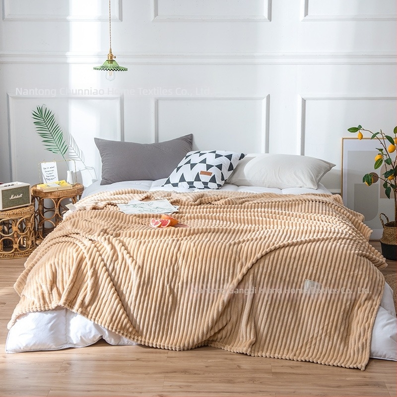 Pătură Coral Fleece Magic Velvet, culoare solidă, pentru odihnă și relaxare