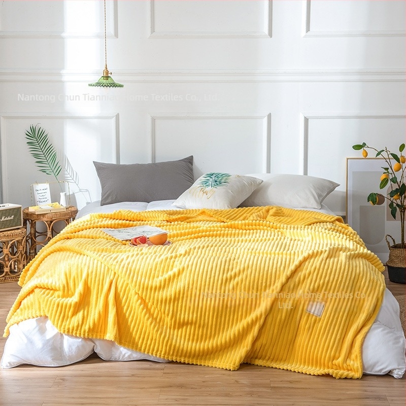 Pătură Coral Fleece Magic Velvet, culoare solidă, pentru odihnă și relaxare