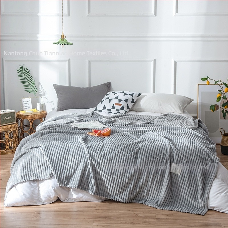 Pătură Coral Fleece Magic Velvet, culoare solidă, pentru odihnă și relaxare