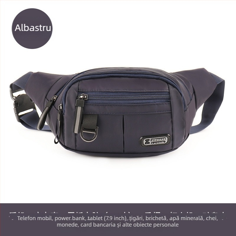 Borsetă de talie pentru telefon, unisex, capacitate mare, impermeabilă, Oxford material