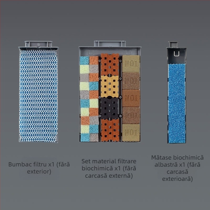 Kit de modificare a filtrării pentru Xiaomi Smart Fish Tank – actualizare a camerei de încălzire fizico-biochemică, set complet de accesorii