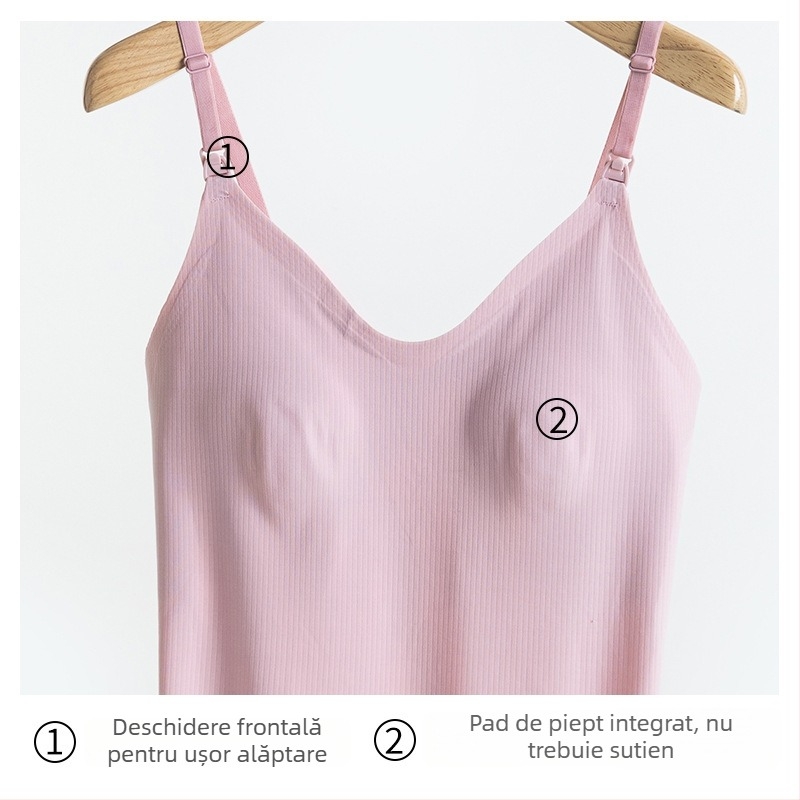 Top de alăptat pentru femei însărcinate, stil Sling, fără mâneci, nylon 50–70%, 161–180 g/m², potrivit pentru toate anotimpurile