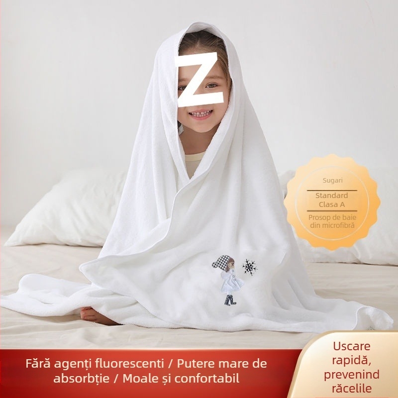 Cuvertură de baie pentru sugari din poliester, uscare rapidă, pătrată, dublă funcționalitate, toate anotimpurile, design simplu