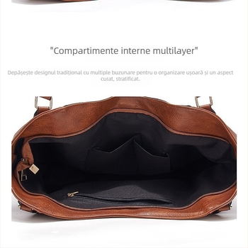 Geantă de damă din PU cu ciucuri, bucket stil, închidere cu fermoar, textură moale, căptușeală de poliester, buzunare interioare: buzunar cu fermoar, buzunar pentru telefon, buzunar pentru card de identitate, potrivită pentru utilizare zilnică