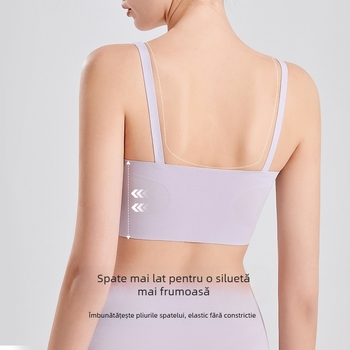 Sutien matern pentru alăptare, cupe modelate, din nylon, bretele detașabile pentru gât, fără fir sub bust, închidere pe spate cu trei rânduri