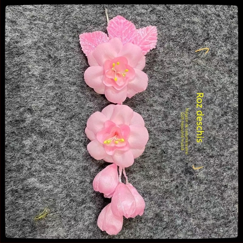 Headpiece Peking Opera, unisex, pentru dans popular, primăvara 2025, cu collar label și etichete