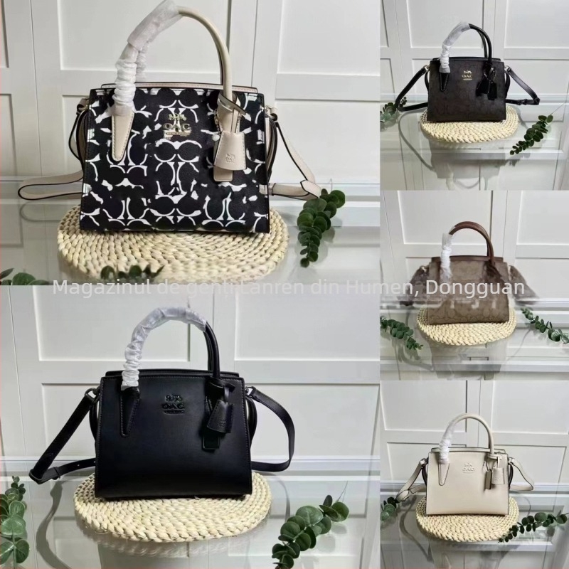 Geantă de umăr pentru femei, stil urban minimalist, piele C-grain, Daffy Bag, formă orizontală pătrată, fermoar, marcă OAC