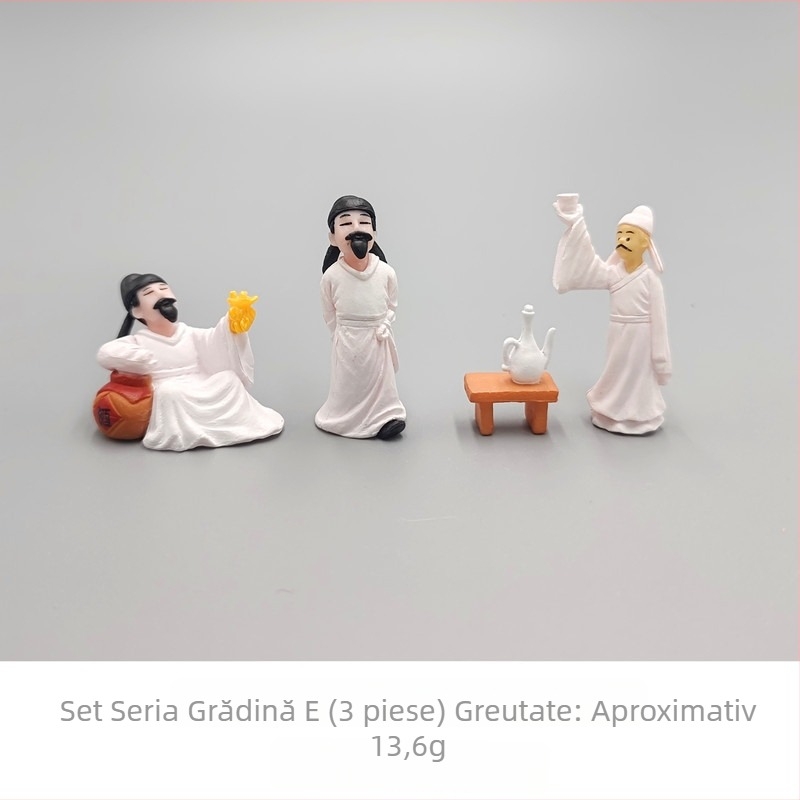 Mini peisaj în miniatură din rășină – decor de grădină în stil antic cu foișor, frunze de lotus, iaz și pod arcuit (Material: rășină; Tip material: plastic, rășină; Categorie: meșteșuguri din rășină; Stil: desen animat)