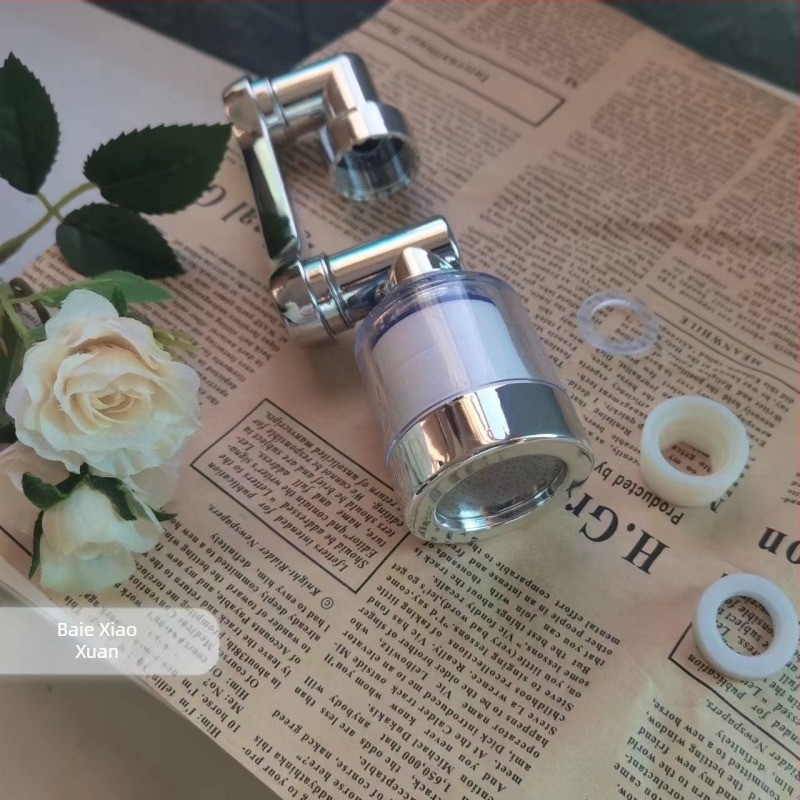 Filtru pentru robinet cu extensie rotativă de 1080° și aerator – ABS, Xiangyun