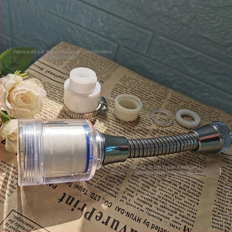 Filtru pentru robinet cu extensie rotativă de 1080° și aerator – ABS, Xiangyun