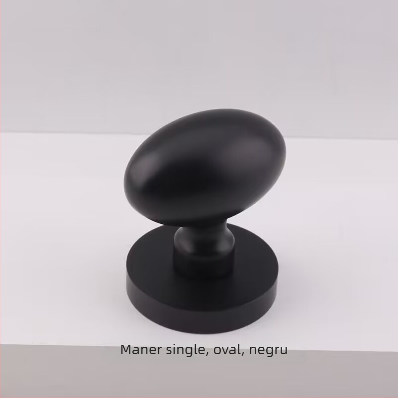 Mâner cu bilă, unic, pentru uși ascunse, rotund, stil lux ușor; material: aliaj de zinc; suprafață: acoperire electroplată; utilizare: doar mâner; model: mâner cu bilă
