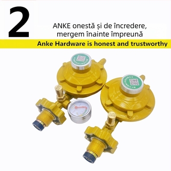 Valvă reductoare de presiune pentru cilindru de gaz lichefiat, Shengdi, corp din aluminiu, design modern minimalist