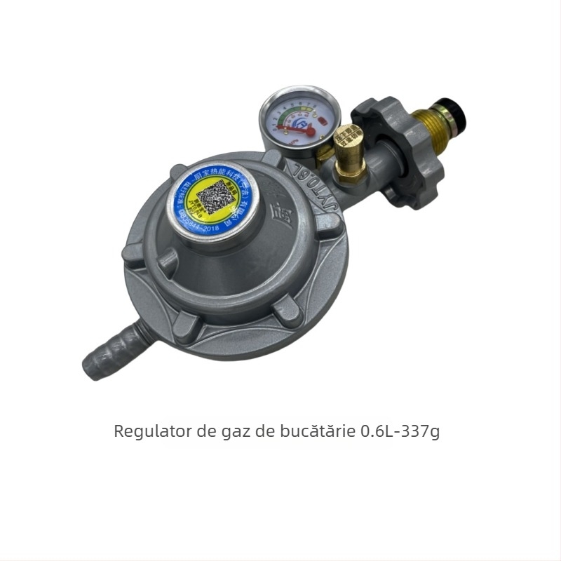 Valvă reductoare de presiune pentru cilindru de gaz lichefiat, Shengdi, corp din aluminiu, design modern minimalist