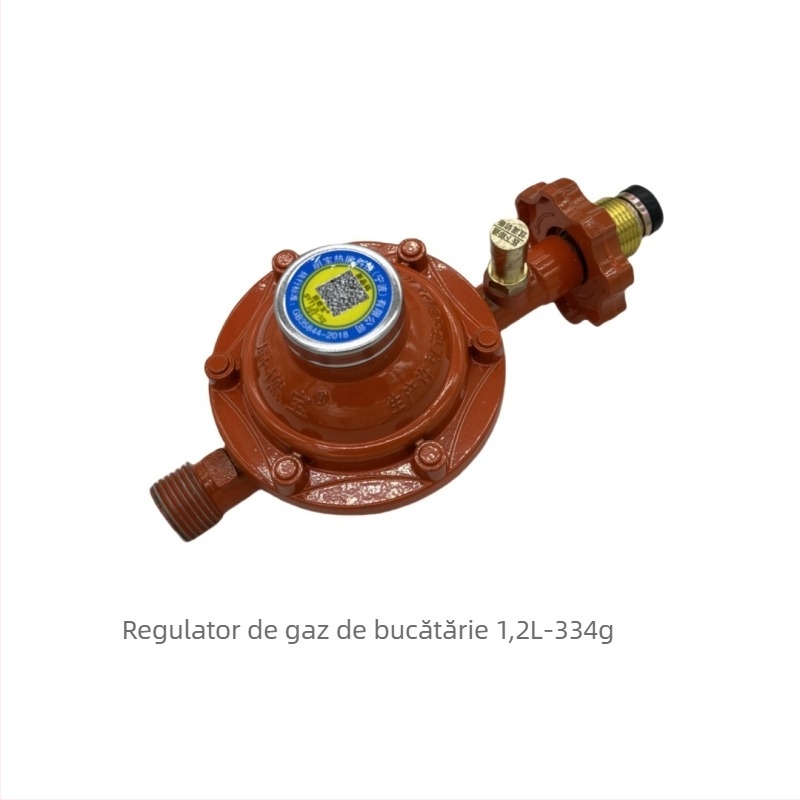 Valvă reductoare de presiune pentru cilindru de gaz lichefiat, Shengdi, corp din aluminiu, design modern minimalist