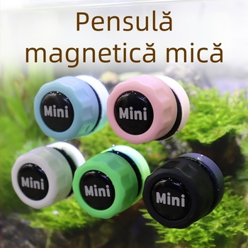 Curățător magnetic pentru geam de acvariu, ceramică și carbon activ, 20 g, set de 10 bucăți