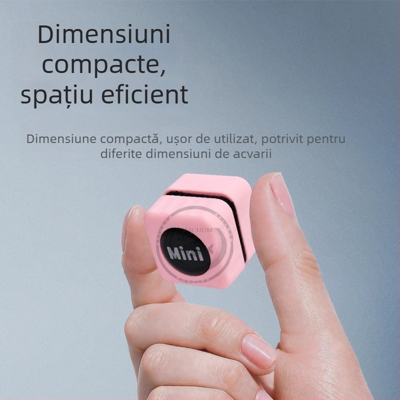 Curățător magnetic pentru geam de acvariu, ceramică și carbon activ, 20 g, set de 10 bucăți