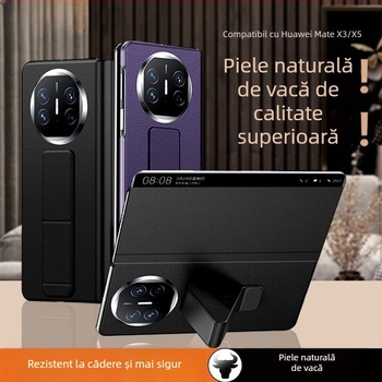 Carcasă Huawei Mate X5 – husă de protecție, stil business; material: placaj din lemn; compatibil cu Huawei Mate X5