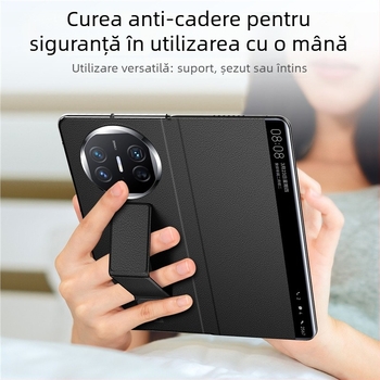 Carcasă Huawei Mate X5 – husă de protecție, stil business; material: placaj din lemn; compatibil cu Huawei Mate X5