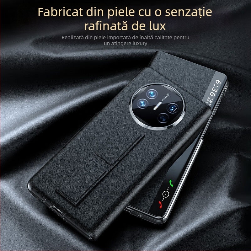Carcasă Huawei Mate X5 – husă de protecție, stil business; material: placaj din lemn; compatibil cu Huawei Mate X5