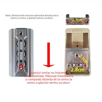 Încuietoare pentru bagaje cu cod – ABS, model cu motiv cheie de trandafir, compatibil TSA