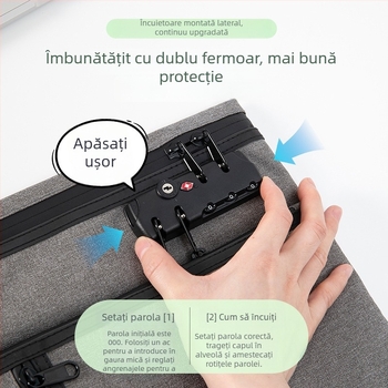 Sikadi Organizator pașaport & documente — Material Oxford, Anti-furt, Rezistent la apă, Respirabil, Captușeală Poliester