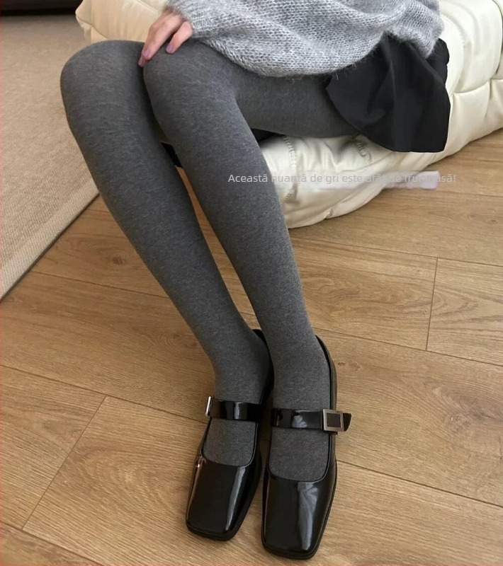 Colanți termici pentru femei, primăvară-toamnă, din fleece de bebe, cu lifting al feselor și contur, grosime dublă, model solid