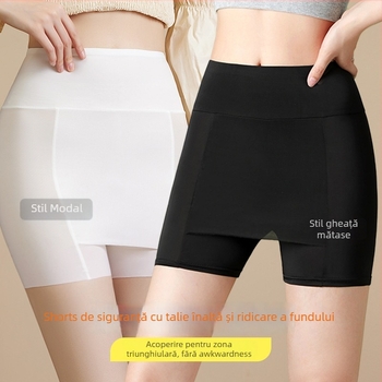 Șorți de siguranță din nailon pentru femei, respirabili, subțiri, lungime 3/4