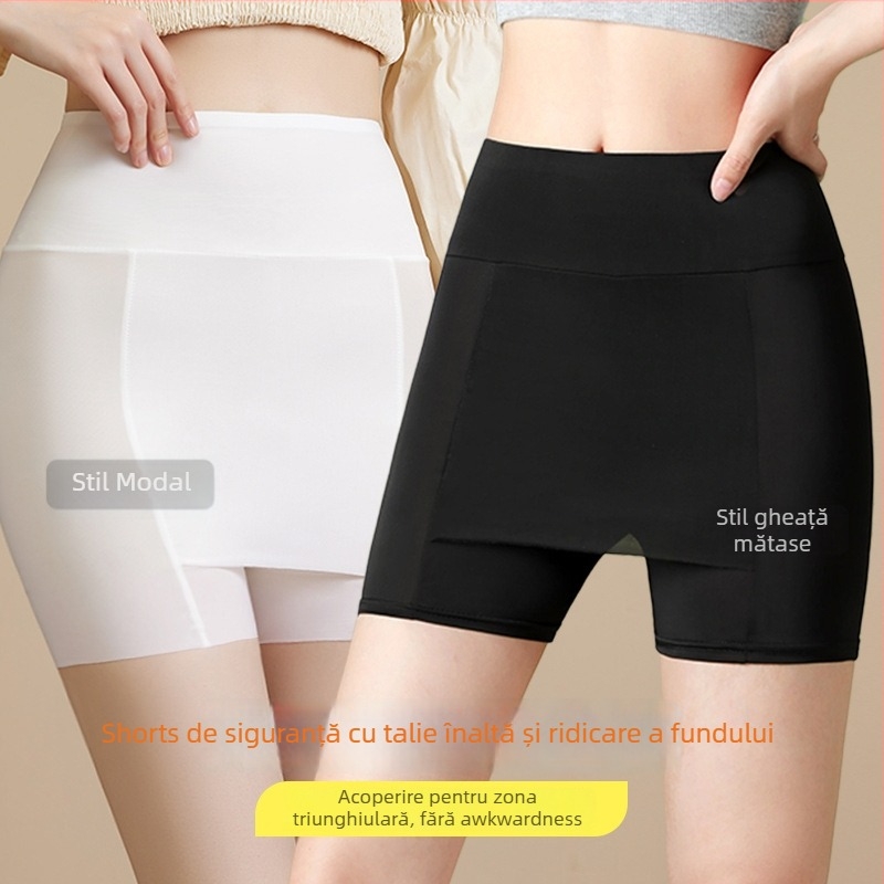 Șorți de siguranță din nailon pentru femei, respirabili, subțiri, lungime 3/4