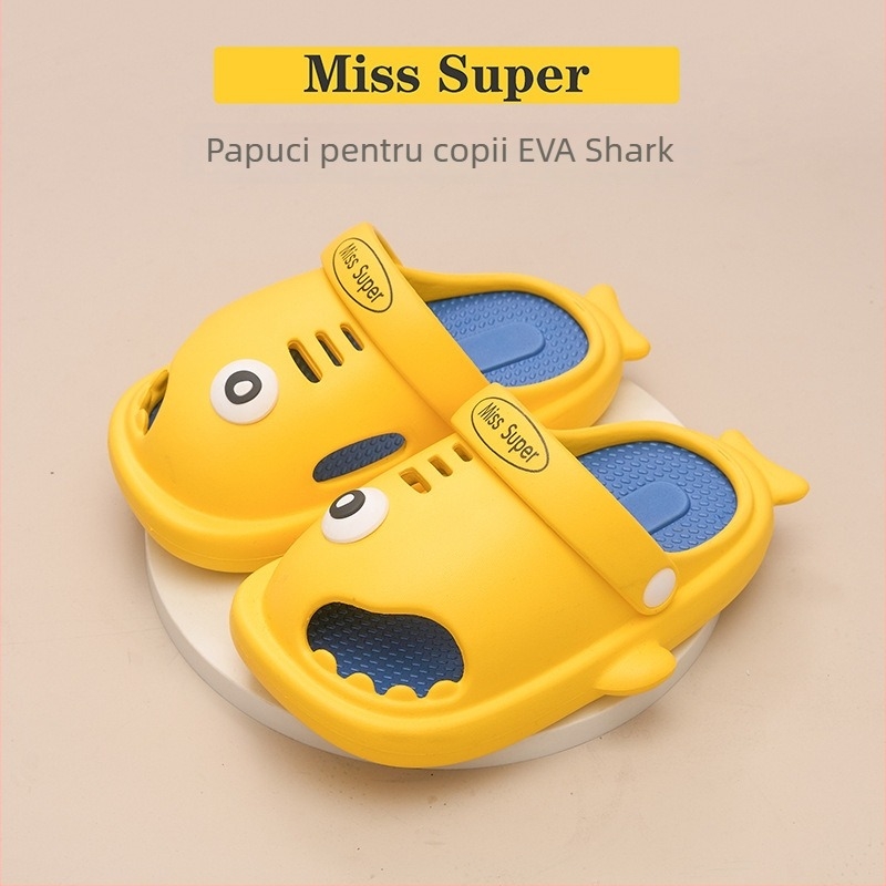 Papuci EVA perforați pentru copii (stil Baotou) – Unisex, confort zilnic, fără căptușe interioară