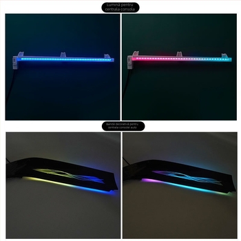 Kit de iluminare ambientală pentru Camry a 8-a generație — carcasă ABS, 12V, 0,45A, montaj cu șuruburi, pentru bord și uși