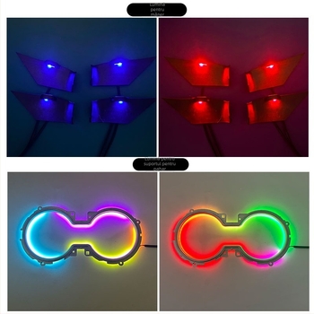 Kit de iluminare ambientală pentru Camry a 8-a generație — carcasă ABS, 12V, 0,45A, montaj cu șuruburi, pentru bord și uși