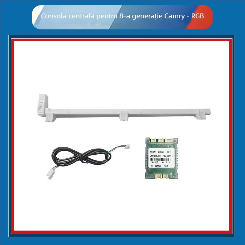 Kit de iluminare ambientală pentru Camry a 8-a generație — carcasă ABS, 12V, 0,45A, montaj cu șuruburi, pentru bord și uși