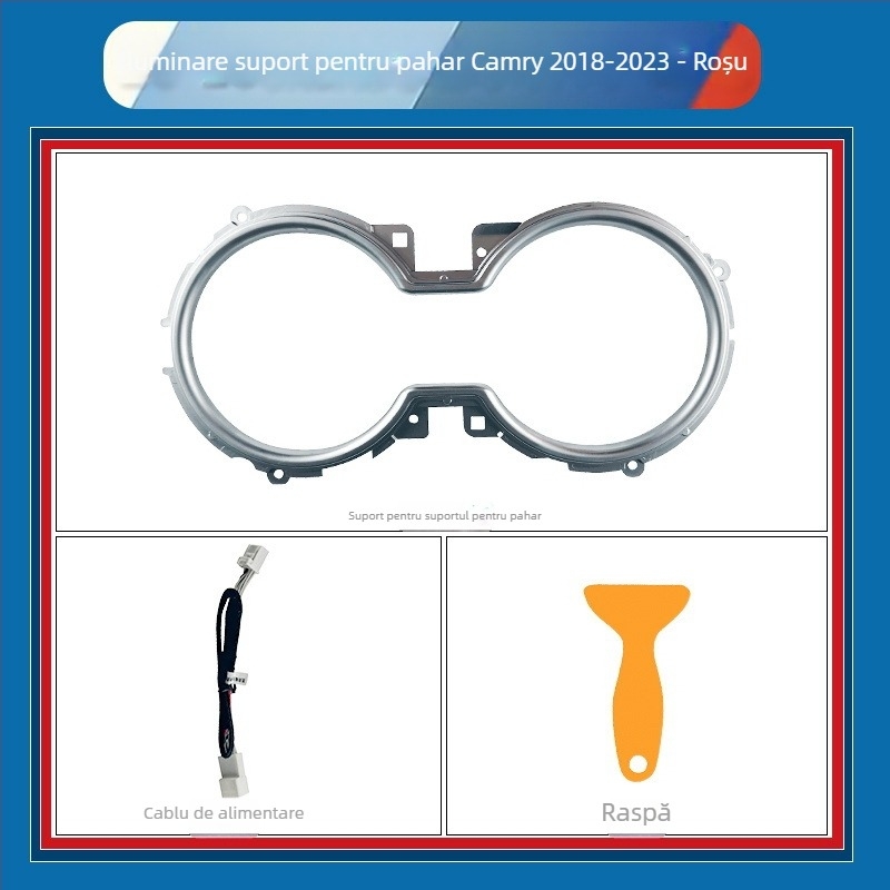 Kit de iluminare ambientală pentru Camry a 8-a generație — carcasă ABS, 12V, 0,45A, montaj cu șuruburi, pentru bord și uși