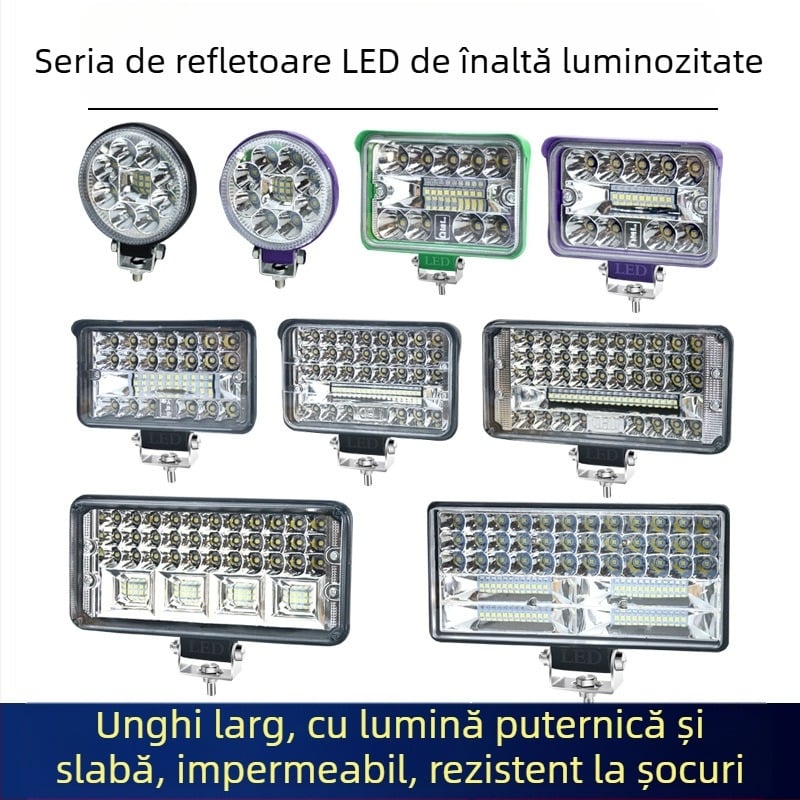 Lumină LED pentru marșarier cu câmp vizual mare – 12-24V, Cree LED, IP67, 50 440 lm