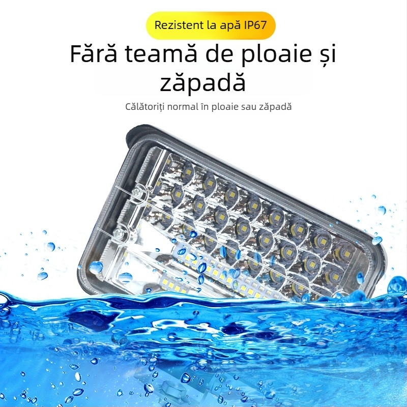 Lumină LED pentru marșarier cu câmp vizual mare – 12-24V, Cree LED, IP67, 50 440 lm
